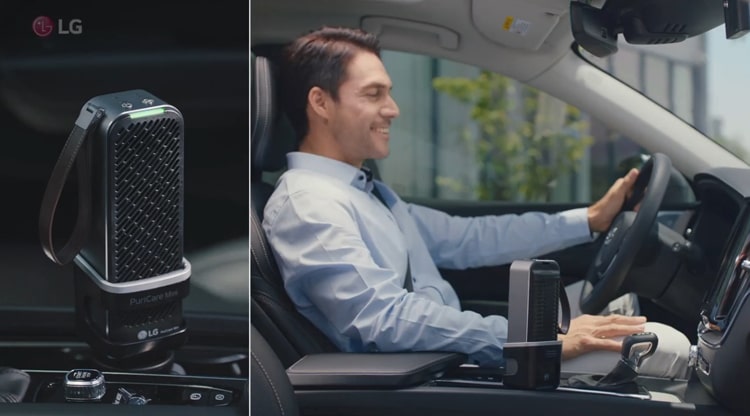 máy lọc không khí mini giúp cải thiện tối đa chất lượng không khí ở trong buồng lái